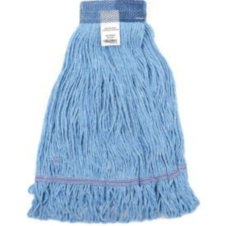 NEXSTEP COMMERCIAL PRODUCTS Global Industrial„¢ Medium Blue Looped Mop Head, Wide Band 97156-PL